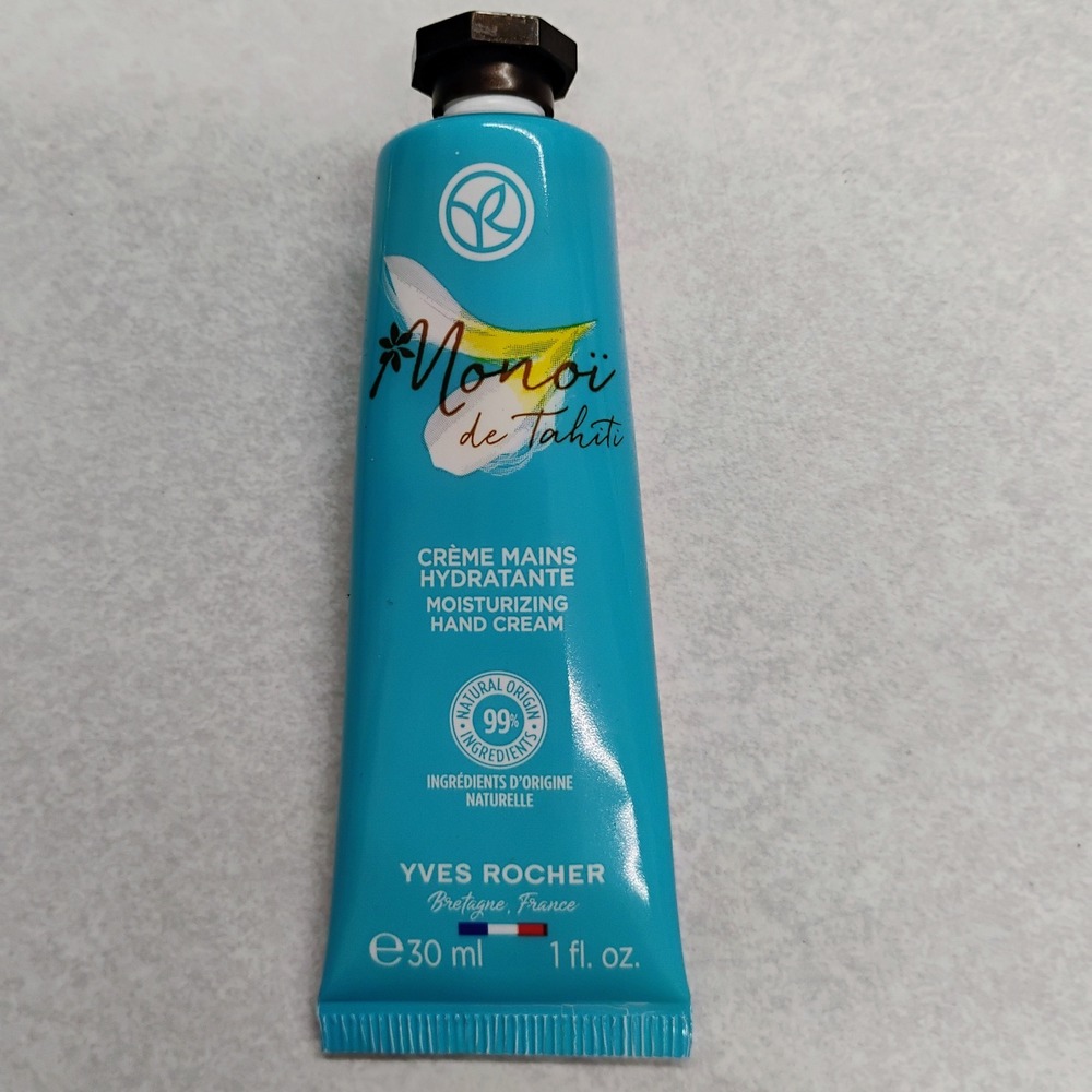 Yves Rocher Monoi de Tahiti Moisturizing Hand Cream 1 fl oz 30ml Tropical Scent
